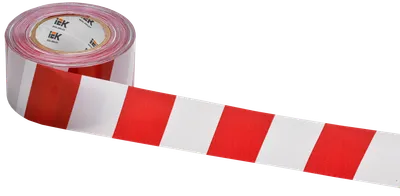 Лента сигнальная оградительная ЛО-250 (75мм-35мкм) красно-белая 250м IEK