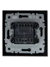 BRITE Switch 2-gang 10A assy VSR10-2-0-BrS steel IEK5