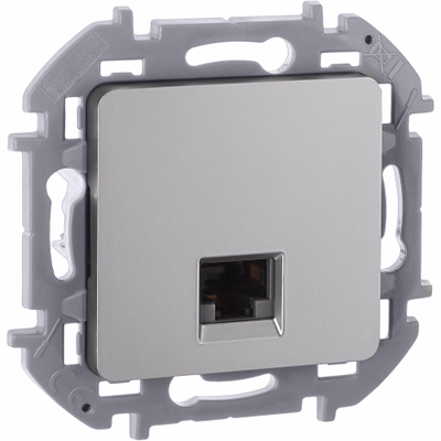 INSPIRIA Розетка компьютерная RJ45 категория 5Е UTP алюминий