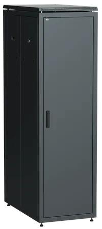 ITK LINEA N Шкаф сетевой 19" 33U 600х1000мм металлические двери черный