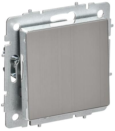 BRITE Выключатель 1-клавишный перекрестный 10А ВС10-1-3-БрГН металл хром/никель IEK