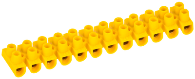 Зажим винтовой ЗВИ-3 н/г 1,0-2,5мм2 12пар желтые IEK
