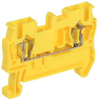 Клемма пружинная КПИ 2в-2,5 31А желтая IEK