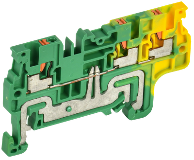 Колодка клеммная CP-MC-PEN заземляющая 3 вывода 1,5мм2 желто-зеленая IEK