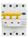 KARAT Автоматический выключатель дифференциального тока АВДТ 34 C25 30мА тип A IEK1