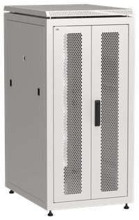 ITK LINEA N Шкаф сетевой 19" 24U 600х800мм двери передняя двустворчатая перфорированная задняя перфорированная серый