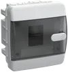 UNION Compact Корпус пластиковый ЩРВ-П-4 IP41 черная прозрачная дверь IEK0