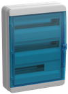 TEKFOR Корпус пластиковый КМПн-54 IP65 синяя прозрачная дверь IEK0