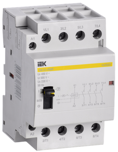 Modular contactor with manual operation KM25-40MR AC KARAT IEK