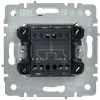 BRITE Выключатель 2-клавишный с индикацией 10А ВС10-2-1-БрБ белый IEK3