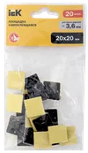 Self-Adhesive Nylon Pads 20x20 black under clamp(20pcs.) IEK1