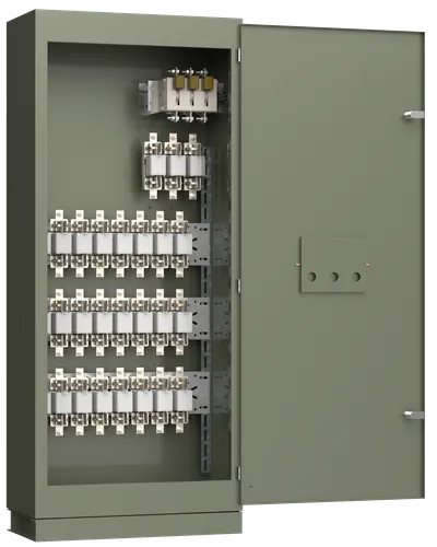 Шкаф распределительный силовой ШР11-73504-54-У2 рубильник 1х400А плавкие вставки 24х63А IEK