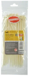 Clamp for cable cold-resistant Xkm 3.6x200mm white (100pcs) IEK1