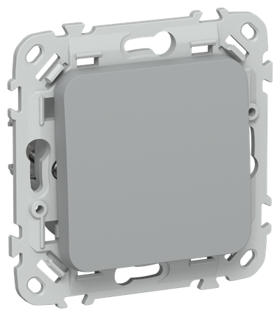 FLITE Выключатель 1-клавишный 2-полюсный проходной 10А ВС6/21-1-0-ФлС серый IEK