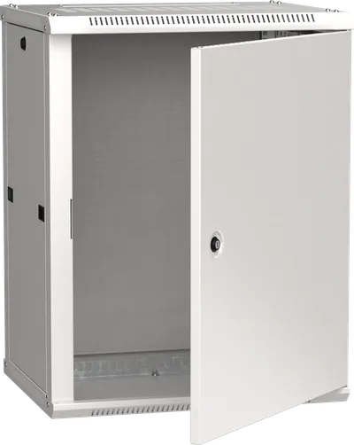 ITK Шкаф настенный LINEA W 15U 600х450мм дверь металл RAL 7035