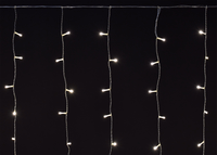 LIGHTING Гирлянда бахрома 4,5х0,7м 200 светодиодов теплый белый свет IP44 прозрачный шнур 3м 230В транзит IEK