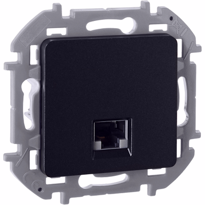 INSPIRIA Розетка компьютерная RJ45 категория 5Е UTP антрацит