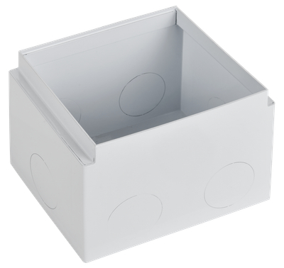 PRIMER Коробка напольная металлическая для лючка на 8 модулей высота 108мм IEK