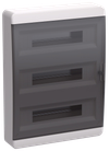 TEKFOR Корпус пластиковый ЩРН-П-54 IP41 черная прозрачная дверь IEK0