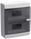 UNION Compact Корпус пластиковый ЩРН-П-18 IP41 черная прозрачная дверь IEK0