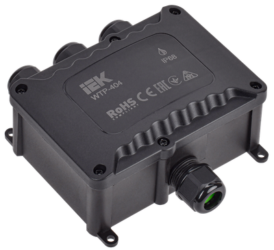 Коробка распределительная герметичная WTP-404 4 ввода IP68 IEK