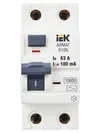 ARMAT Выключатель дифференциального тока R10N 2P 63А 100мА тип AC IEK1