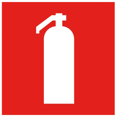 Self-adhesive label 150x150mm "Fire extinguisher" IEK