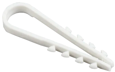 Dowel clamps UT 5-10mm nylon white d=5 mm (100pcs.)