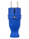 VBp3-1-0m Plug straight OMEGA IP44 rubber blue IEK4