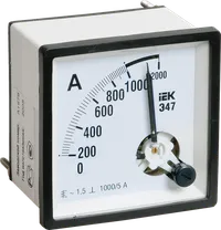 Ampermeter E47 1000/5A button accuracy 1,5 72x72mm