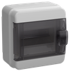 TEKFOR Корпус пластиковый КМПн-6 IP65 черная прозрачная дверь IEK0