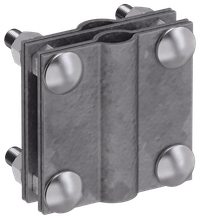 Earth clamp with separator cross-shaped rod-strip/rod galvanized steel TD IEK