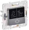 SKANDY Кнопка звонка с индикацией для отелей 10А SK-V17Gr серый IEK0