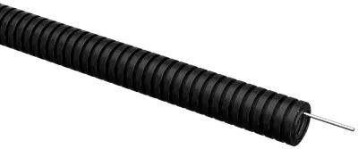 ELASTA Corrugated PVC pipe d=20mm with probe black (100m) IEK