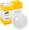 Светильник светодиодный ДПО 5061 24Вт 6500К IP65 круг белый IEK2