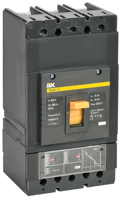 Автоматический выключатель ВА88-37 3Р 400А 35кА с электронным расцепителем MP 211 IEK