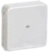 Коробка распаячная КМ для открытой проводки 75х75х20мм белая IEK1