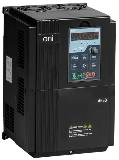 Преобразователь частоты A650 380В 3Ф 18,5kW 37А со встроенным тормозным модулем ONI