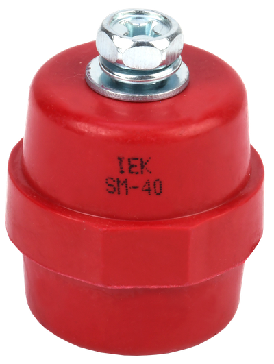 Изолятор SM40 (М8) силовой с болтом IEK (YIS11-40-12-B ...
