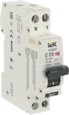 ARMAT Автоматический выключатель дифференциального тока B06S 1P+NP C25 30мА тип A (18мм) IEK0