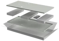 ITK LINEA N Комплект стенок боковых 800мм для шкафа 47U серый