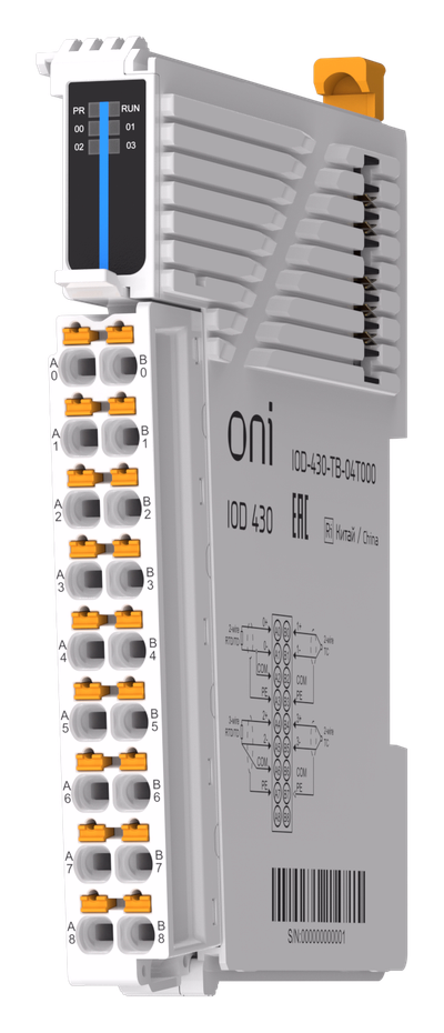 IOD 430 Модуль аналогового ввода 4 пассивных температурных сигнала ONI