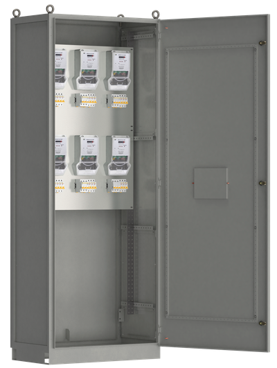 Панель учетно-распределительная ЗУР-200 выключатели нагрузки 3Р 6х100А выключатели автоматические 3Р 6х63А IEK