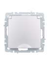 BRITE Розетка 1-местная с заземлением с защитными шторками и крышкой 16А IP44 РСбш10-3-44-БрА алюминий IEK4