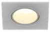 LIGHTING Светильник 4101 встраиваемый под лампу MR16 квадрат пластиковый белый IEK3