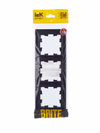 BRITE Рамка 3-местная РУ-3-БрЧ черный IEK4