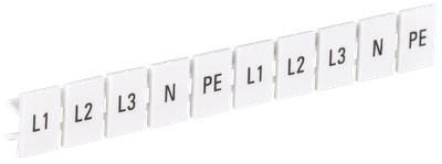 Маркеры для КПИ-6мм2 с символами "L1, L2, L3, N, PE" IEK