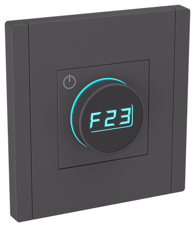 FORTE&PIANO Термостат электронный с индикацией FP152 черный IEK