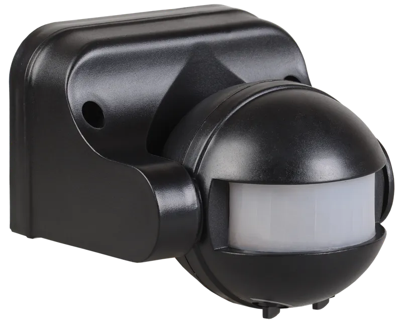 Motion Sensor DD 009 black , max. loading 1100W, observation angle 180 degree, range 12m, IP44, IEK