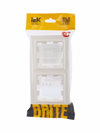 BRITE Рамка 2-местная IP44 РУ-2-БрЖ-44 жемчуг IEK4